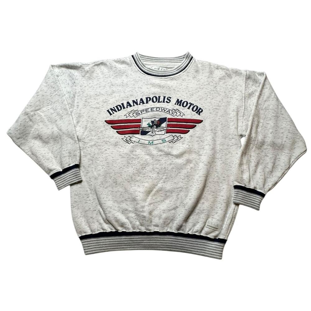 Grey vintage 90s Indianapolis Motor Speedway Crewneck Size Medium